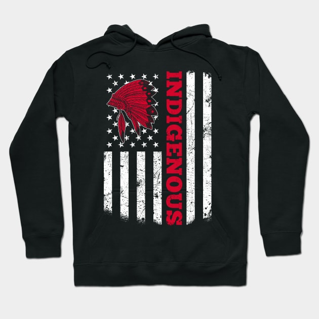 Indigenous American Flag for Native Americans Hoodie by tobzz